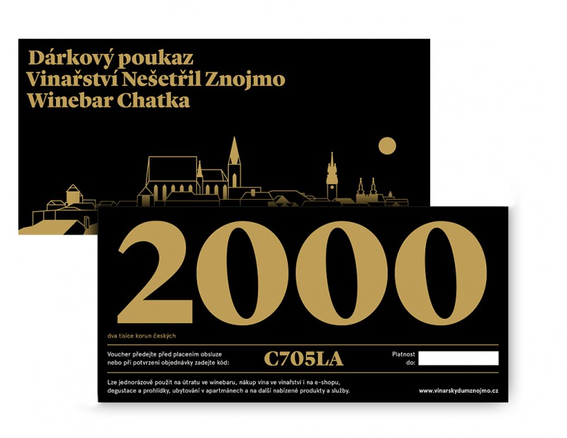 Dárkový poukaz 2 000 Kč